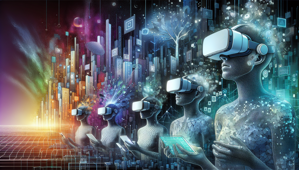 Illustration of virtual reality technology